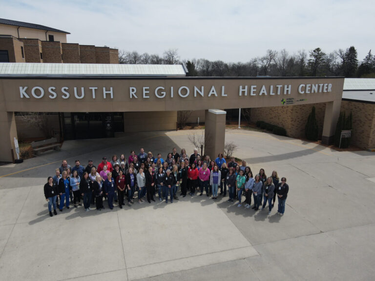 Staff at Kossuth Regional Health Center in Algona, IA